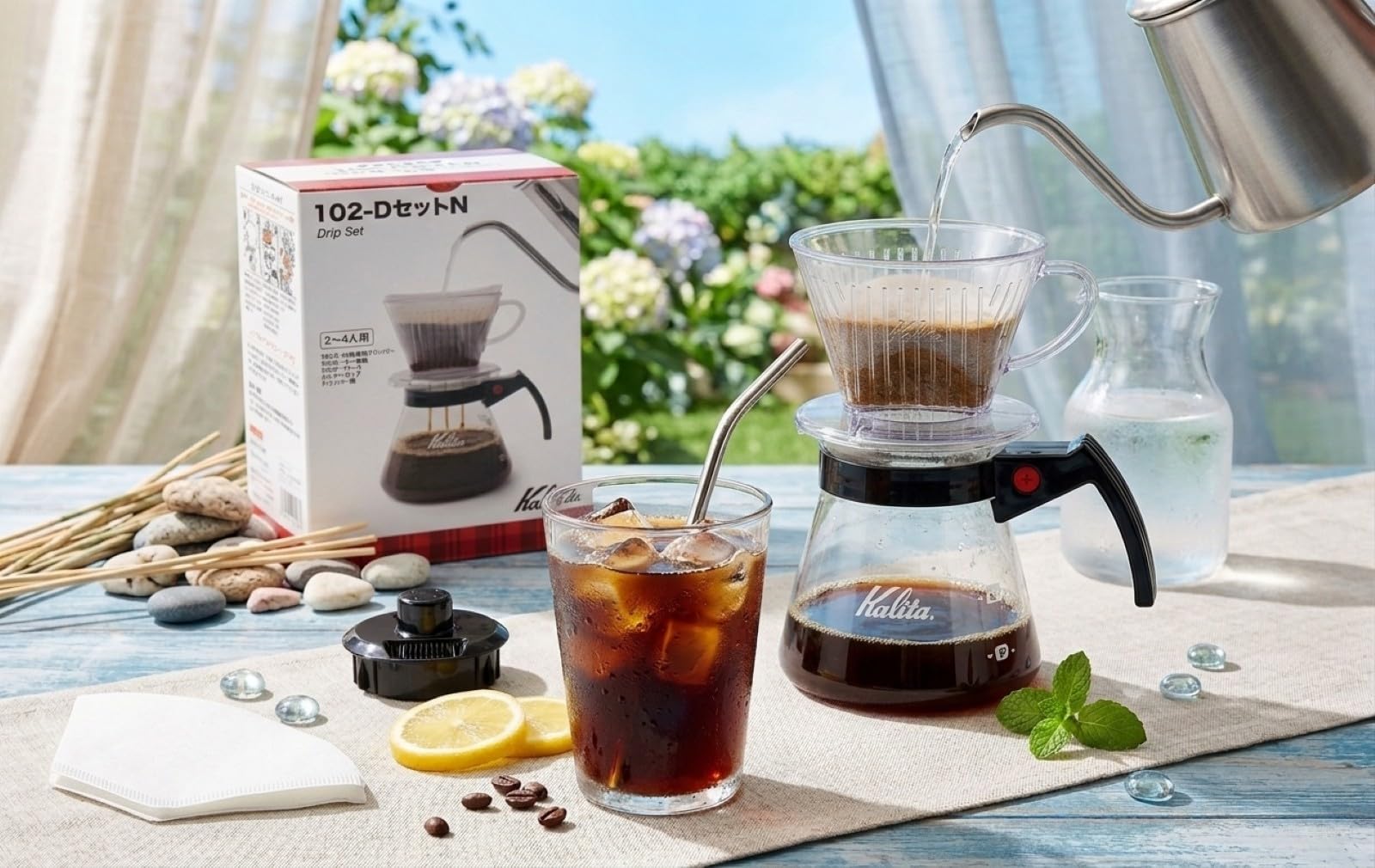 Amazon.com | Kalita #35167 Coffee Drip Set, 102-D Set N (For 2 to